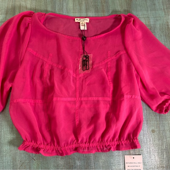 For Love and Lemons Lara Pink Sheer Skivvies Set (M) - Picture 4 of 12